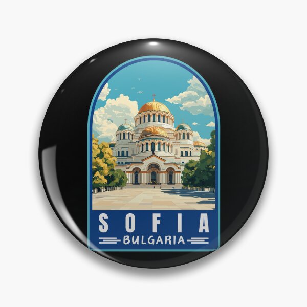 Item preview, Sofia in Bulgaria Retro Travel Art Emblem designed and sold by MaateoDesign.