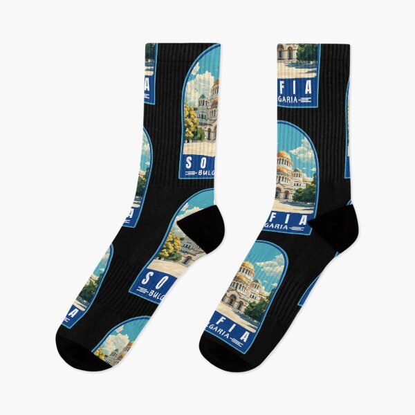 Item preview, Sofia in Bulgaria Retro Travel Art Emblem designed and sold by MaateoDesign.