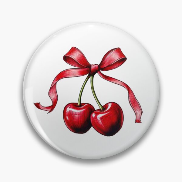 Item preview, Cherries with Ribbon designed and sold by Sofiarodriguezd.