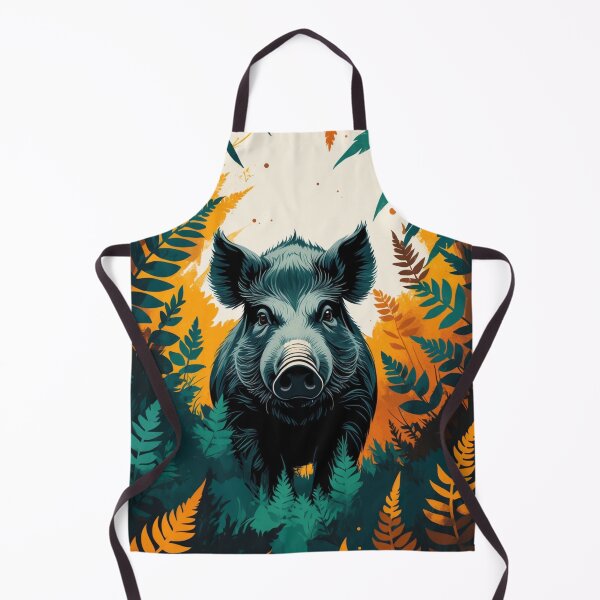 Item preview, Wild Boar Forest Illustration – Rustic Wildlife Art – Nature Wall Decor & Apparel designed and sold by Bobrucznik.