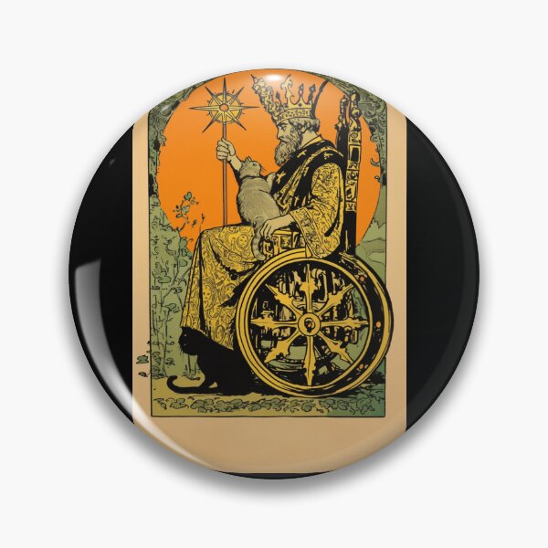 Item preview, Rolling with my cat homie wheelchair tarot designed and sold by MendaciousMina.