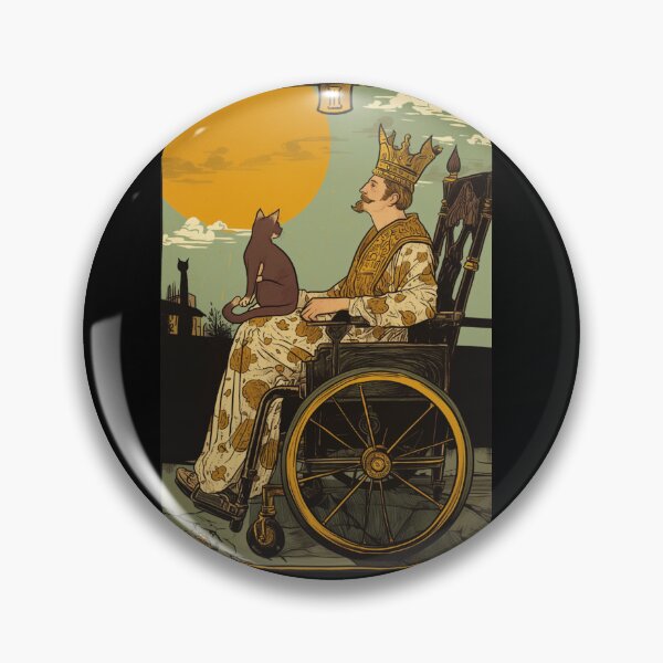 Item preview, Rolling with my cat homie wheelchair tarot designed and sold by MendaciousMina.