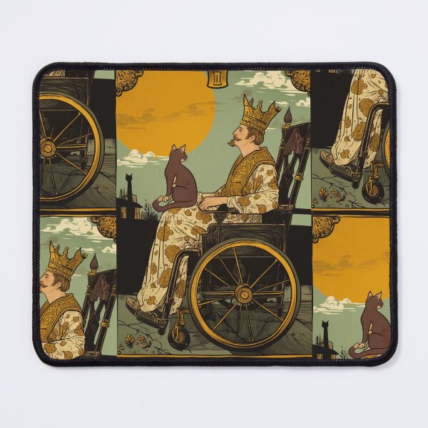 Item preview, Rolling with my cat homie wheelchair tarot designed and sold by MendaciousMina.