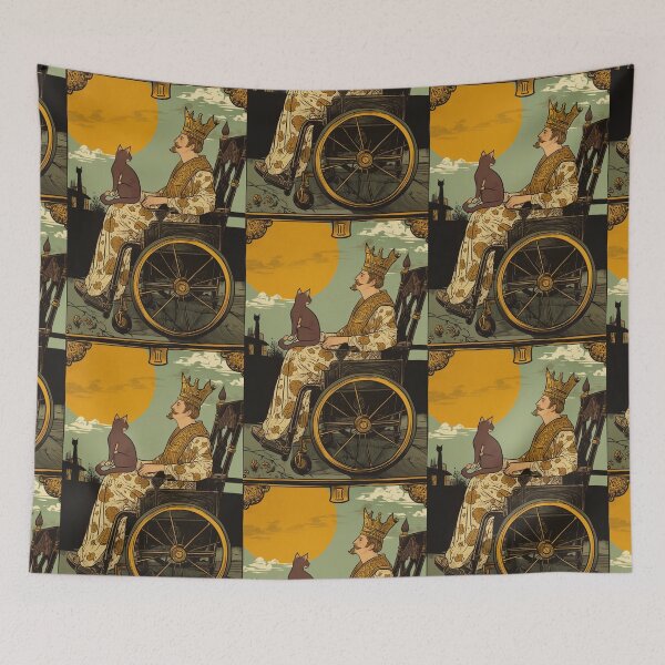 Item preview, Rolling with my cat homie wheelchair tarot designed and sold by MendaciousMina.