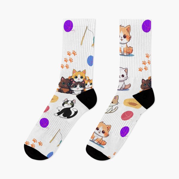 Item preview, Many and Different Cats and their Toys designed and sold by HanaiPrint.