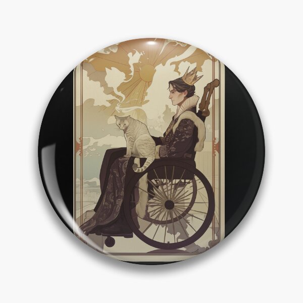 Item preview, Rolling with my cat homie wheelchair tarot designed and sold by MendaciousMina.