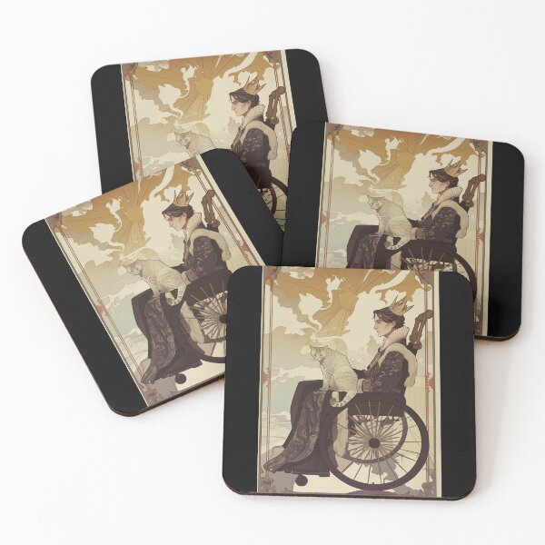 Item preview, Rolling with my cat homie wheelchair tarot designed and sold by MendaciousMina.