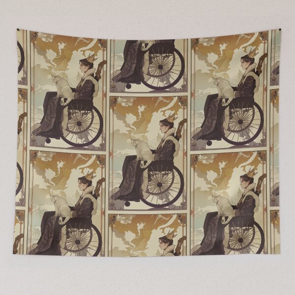 Item preview, Rolling with my cat homie wheelchair tarot designed and sold by MendaciousMina.