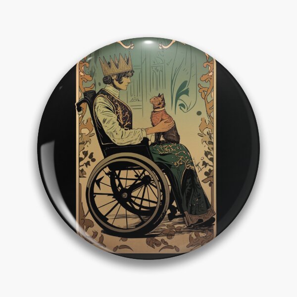 Item preview, Rolling with my cat homie wheelchair tarot designed and sold by MendaciousMina.