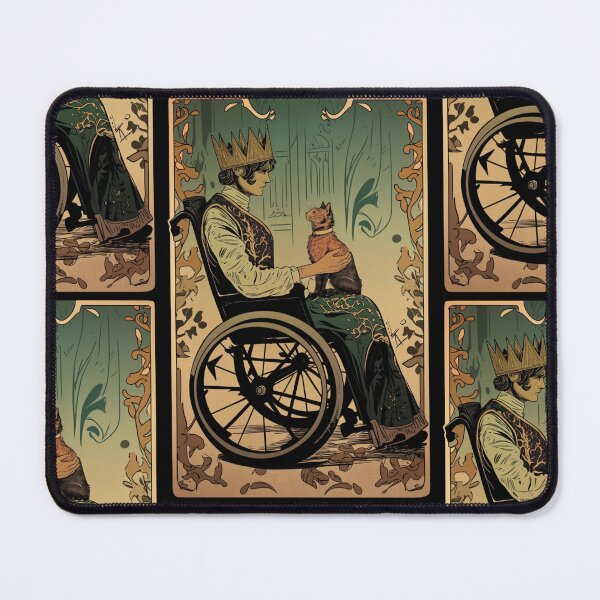 Item preview, Rolling with my cat homie wheelchair tarot designed and sold by MendaciousMina.