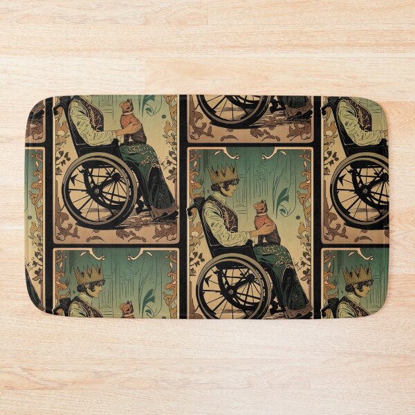 Item preview, Rolling with my cat homie wheelchair tarot designed and sold by MendaciousMina.
