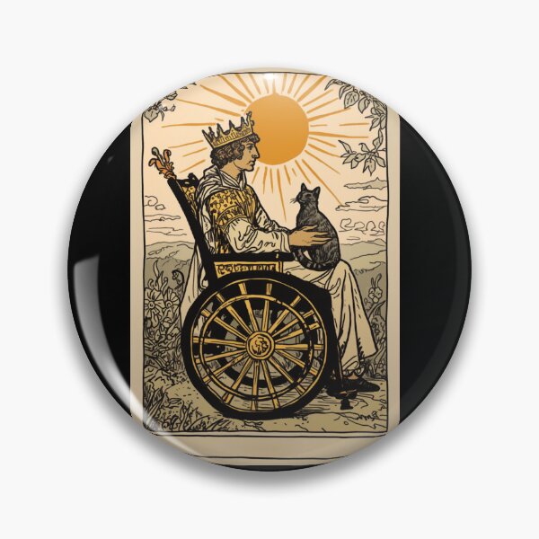 Item preview, Rolling with my cat homie wheelchair tarot designed and sold by MendaciousMina.