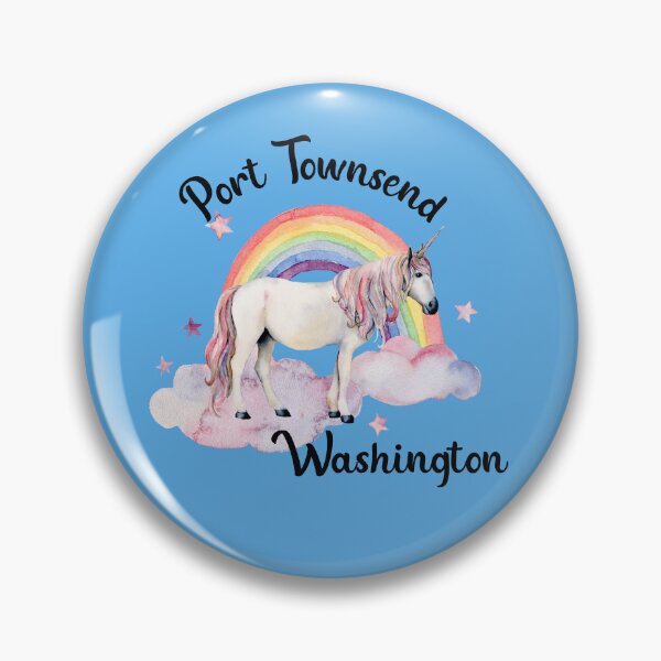 Item preview, Port Townsend Washington - Unicorn and Rainbow designed and sold by WigOutlet.