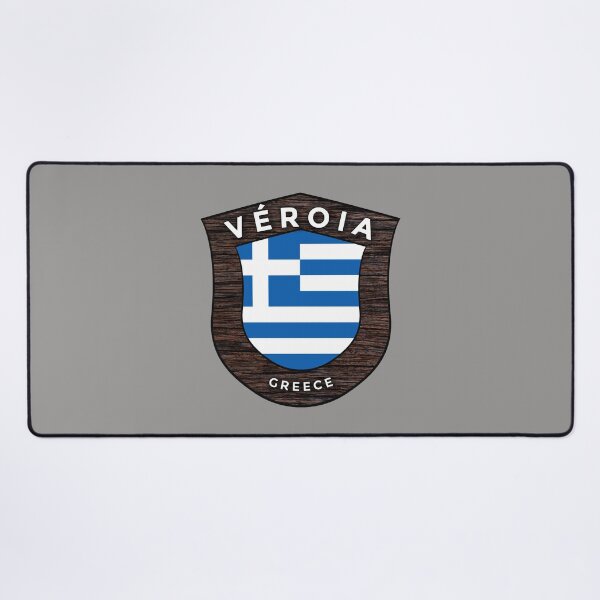 Item preview, Véroia Greece Emblem Flag designed and sold by World Designs.