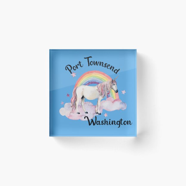 Item preview, Port Townsend Washington - Unicorn and Rainbow designed and sold by WigOutlet.