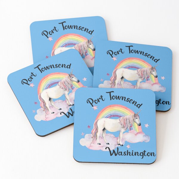 Item preview, Port Townsend Washington - Unicorn and Rainbow designed and sold by WigOutlet.