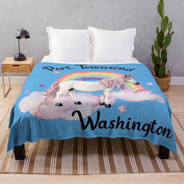 Item preview, Port Townsend Washington - Unicorn and Rainbow designed and sold by WigOutlet.