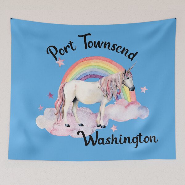 Item preview, Port Townsend Washington - Unicorn and Rainbow designed and sold by WigOutlet.