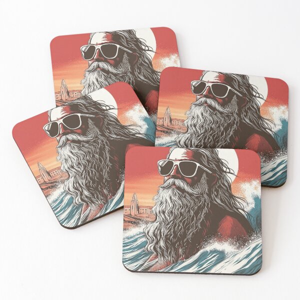 Item preview, Bearded Surfer and Wave designed and sold by Artistillery.