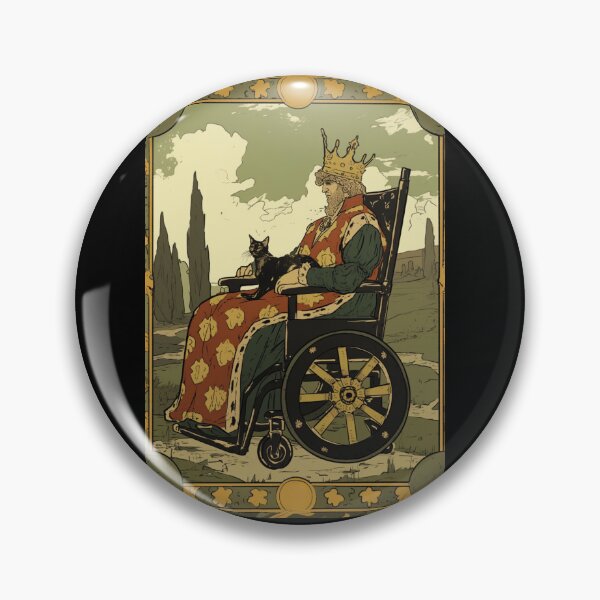 Item preview, Rolling with my cat homie wheelchair tarot designed and sold by MendaciousMina.