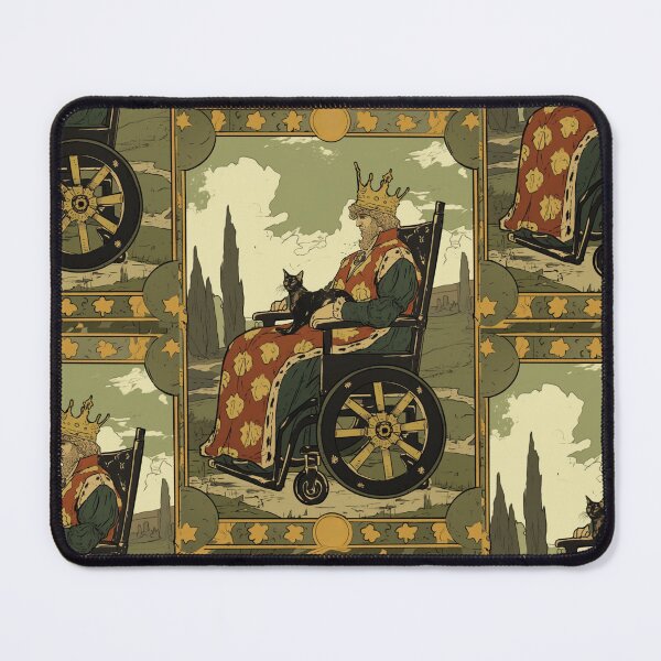 Item preview, Rolling with my cat homie wheelchair tarot designed and sold by MendaciousMina.