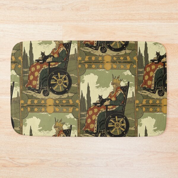 Item preview, Rolling with my cat homie wheelchair tarot designed and sold by MendaciousMina.
