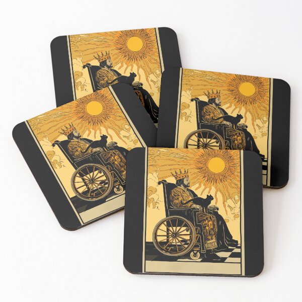 Item preview, Rolling with my cat homie wheelchair tarot designed and sold by MendaciousMina.