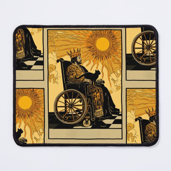 Item preview, Rolling with my cat homie wheelchair tarot designed and sold by MendaciousMina.