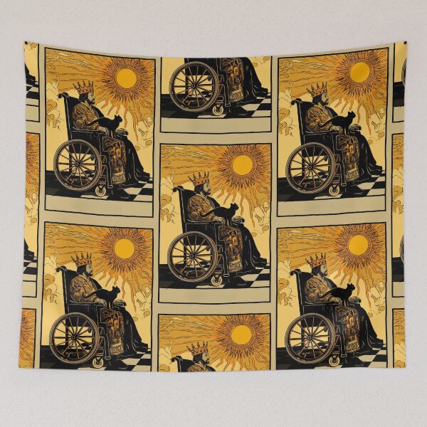 Item preview, Rolling with my cat homie wheelchair tarot designed and sold by MendaciousMina.