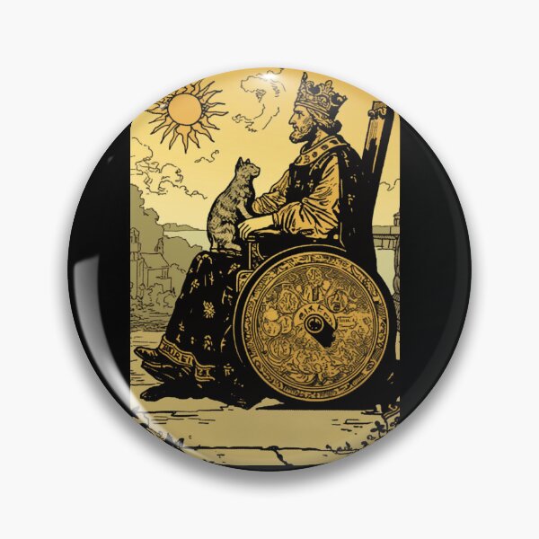 Item preview, Rolling with my cat homie wheelchair tarot designed and sold by MendaciousMina.