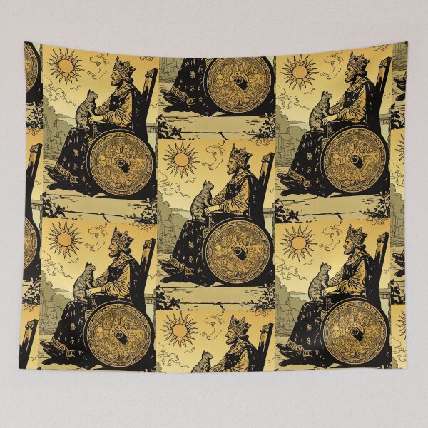 Item preview, Rolling with my cat homie wheelchair tarot designed and sold by MendaciousMina.