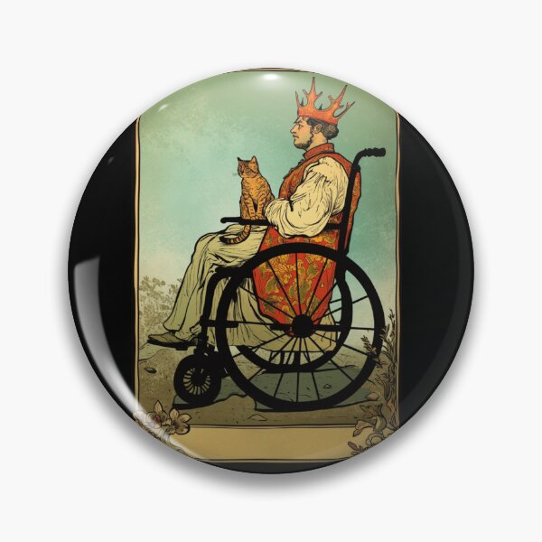 Item preview, Rolling with my cat homie wheelchair tarot designed and sold by MendaciousMina.