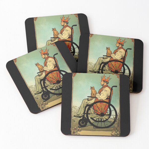 Item preview, Rolling with my cat homie wheelchair tarot designed and sold by MendaciousMina.
