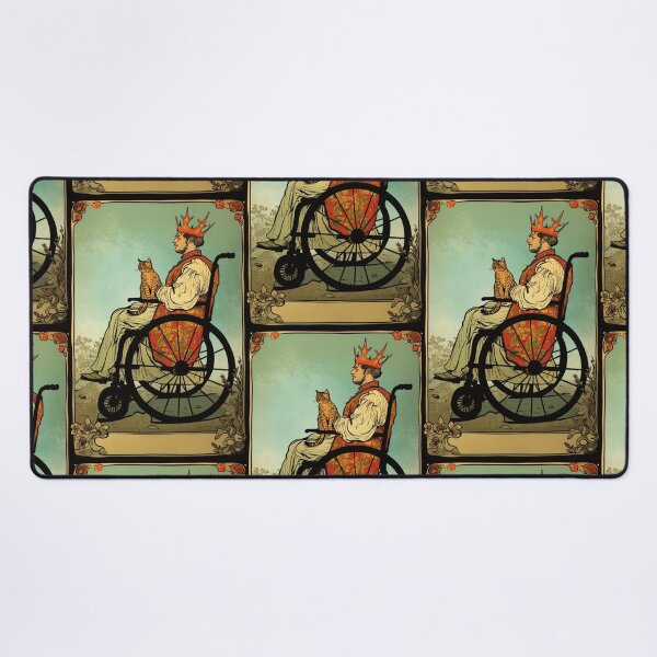 Item preview, Rolling with my cat homie wheelchair tarot designed and sold by MendaciousMina.