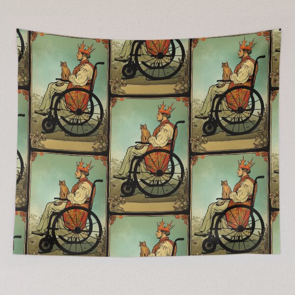 Item preview, Rolling with my cat homie wheelchair tarot designed and sold by MendaciousMina.