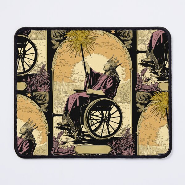Item preview, Ace of wands wheelchair tarot designed and sold by MendaciousMina.