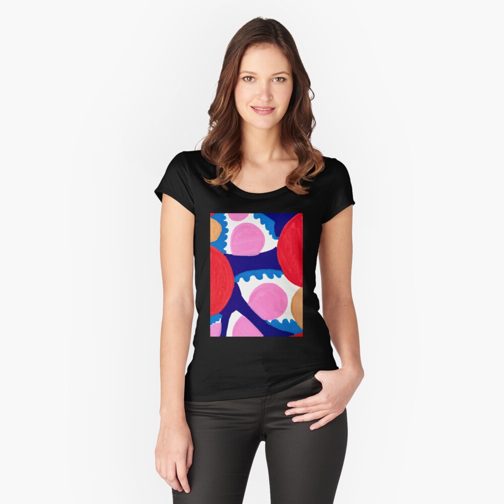 Item preview, Fitted Scoop T-Shirt designed and sold by OneDayArt.