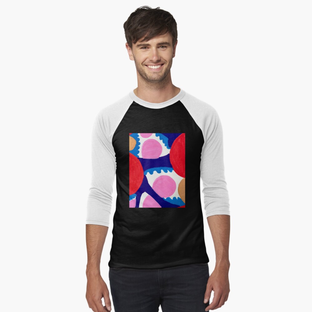 Item preview, Baseball ¾ Sleeve T-Shirt designed and sold by OneDayArt.
