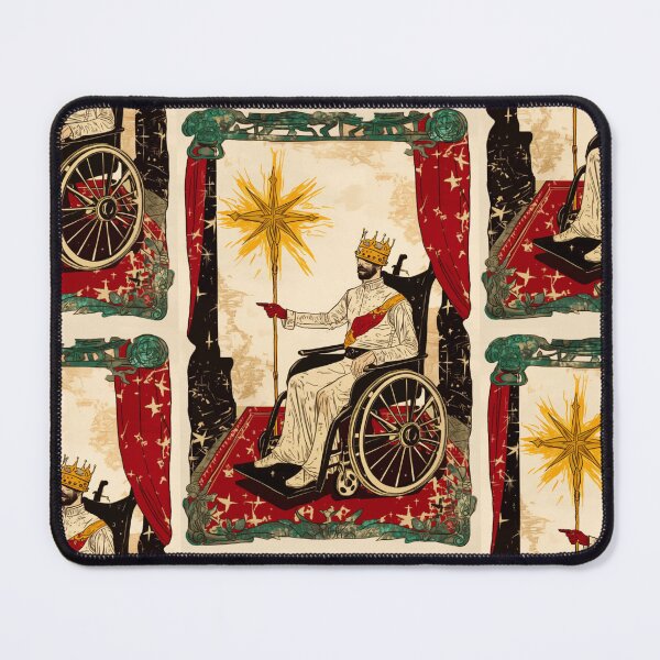 Item preview, Ace of wands wheelchair tarot designed and sold by MendaciousMina.