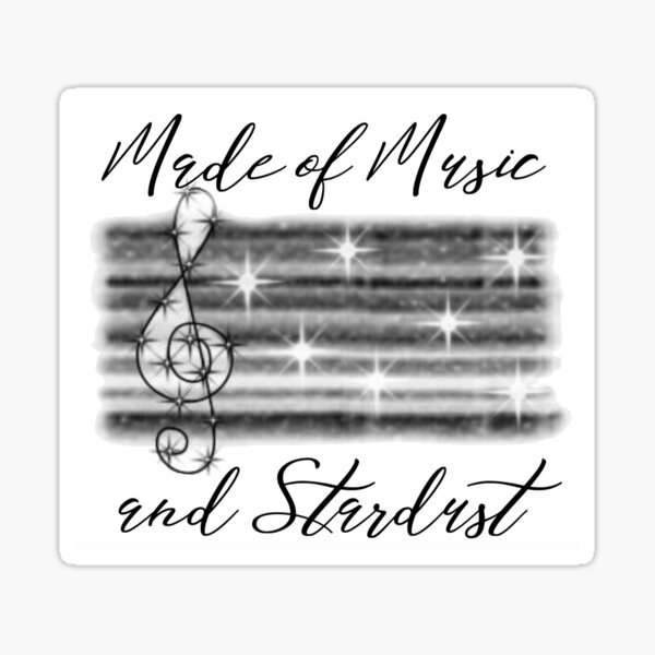 Item preview, Made of Music and Stardust designed and sold by GraceNoteCards.