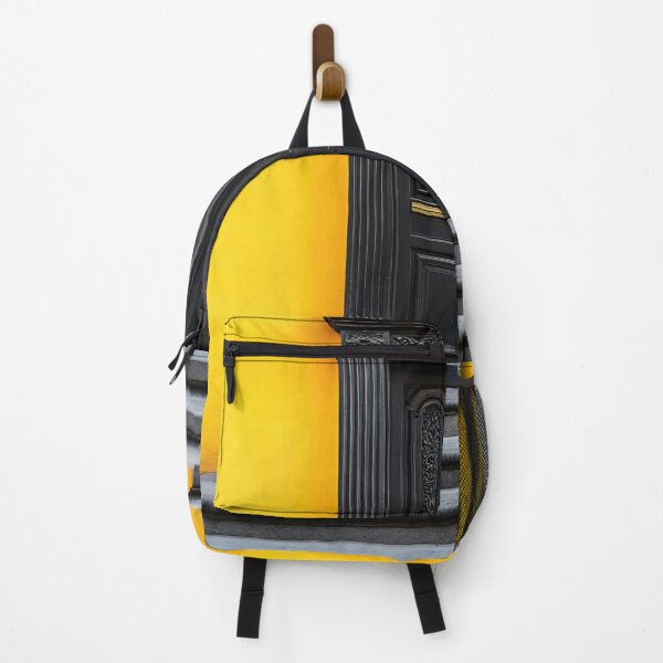 Item preview, Bright yellow wall with black door designed and sold by anytka.