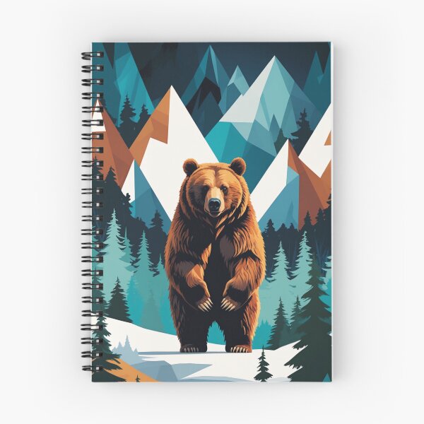 Item preview, Majestic Bear Illustration – Mountain Wildlife Art – Rustic Nature Decor & Apparel designed and sold by Bobrucznik.