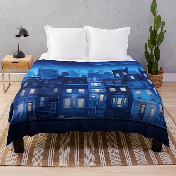 Item preview, Urban Row Houses at Twilight designed and sold by anytka.