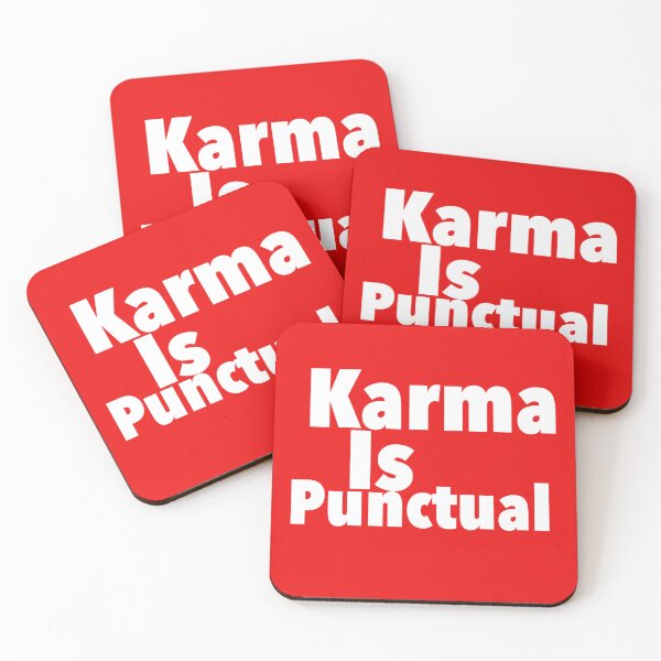 Item preview, Karma Is Punctual print novelty: Saying, Humor designed and sold by PSST-Design.