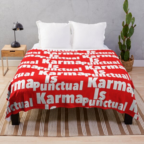 Item preview, Karma Is Punctual print novelty: Saying, Humor designed and sold by PSST-Design.