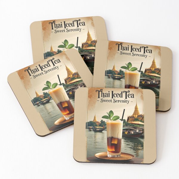 Item preview, Thai Iced Tea Poster: Vintage Tropical Charm designed and sold by Ceemko's Vintage Corner.