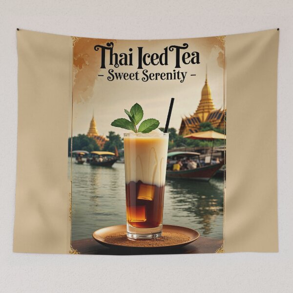 Item preview, Thai Iced Tea Poster: Vintage Tropical Charm designed and sold by Ceemko's Vintage Corner.