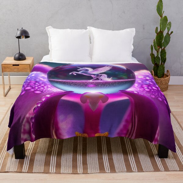 Item preview, Dewdrop Pegasus on Orchid Petal – Fantasy Art designed and sold by Euriruben.