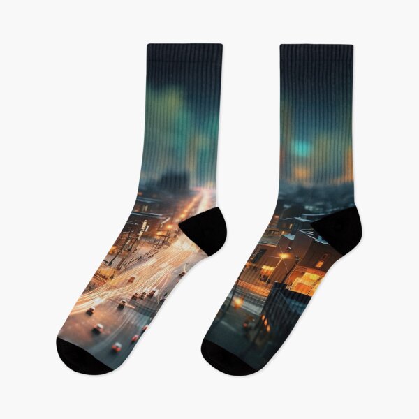 Item preview, Night view of city street designed and sold by anytka.