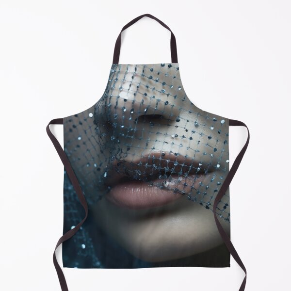 Item preview, Ethereal Beauty: Woman with Blue Mesh Veil designed and sold by anytka.